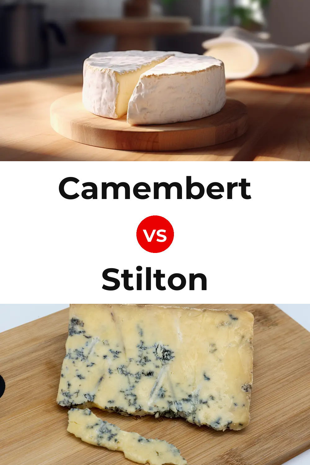 Camembert Cheese vs Stilton Cheese Pinterest comparison