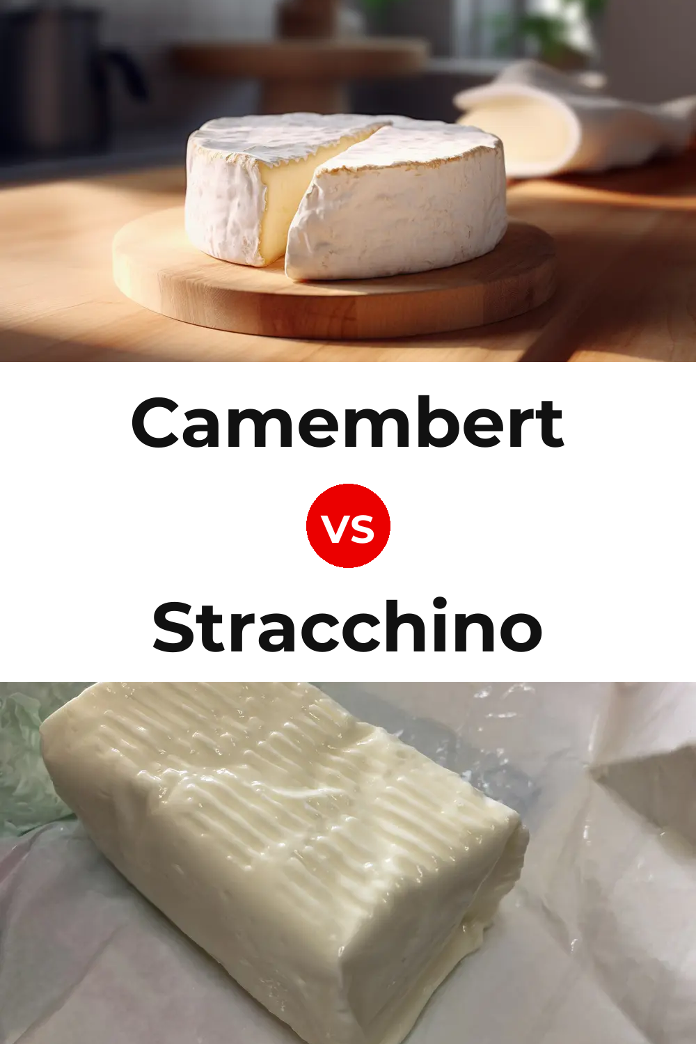 Camembert Cheese vs Stracchino Cheese Pinterest comparison