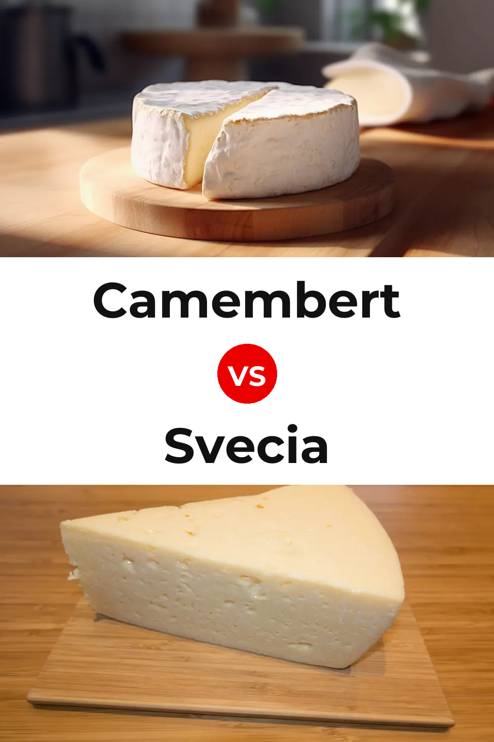 Camembert Cheese vs Svecia Cheese Pinterest comparison