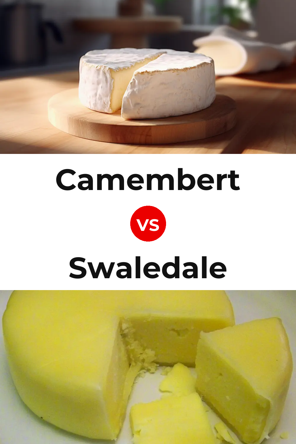 Camembert Cheese vs Swaledale Cheese Pinterest comparison