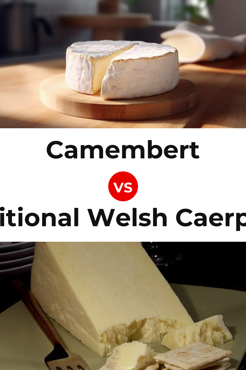 Camembert Cheese vs Traditional Welsh Caerphilly Cheese Pinterest comparison