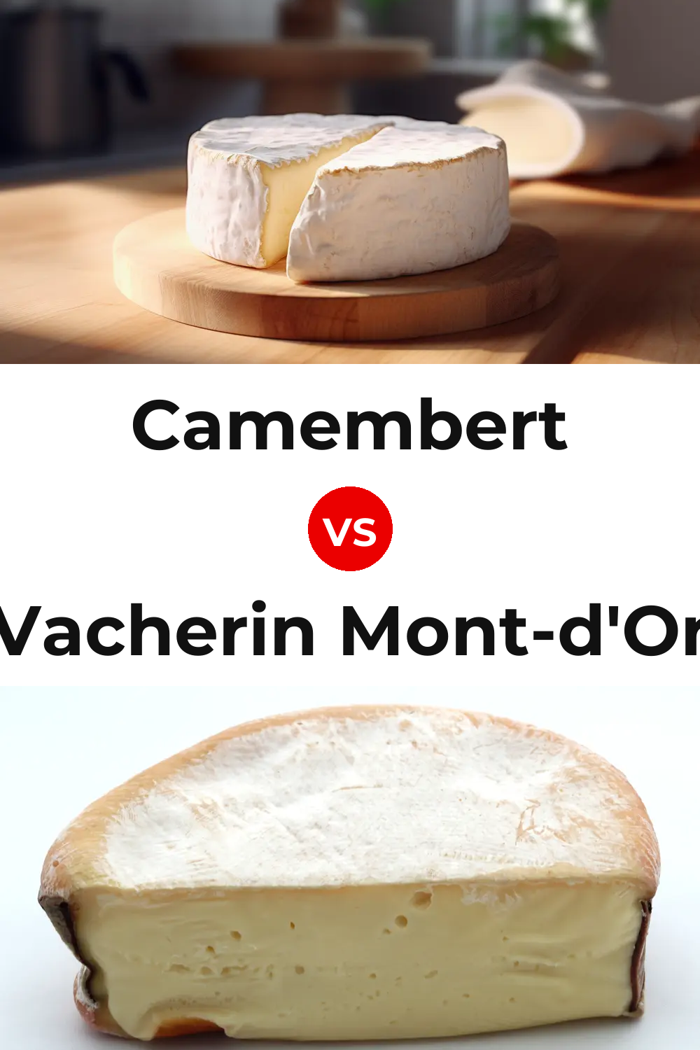 Camembert Cheese vs Vacherin Mont-d'Or Cheese Pinterest comparison