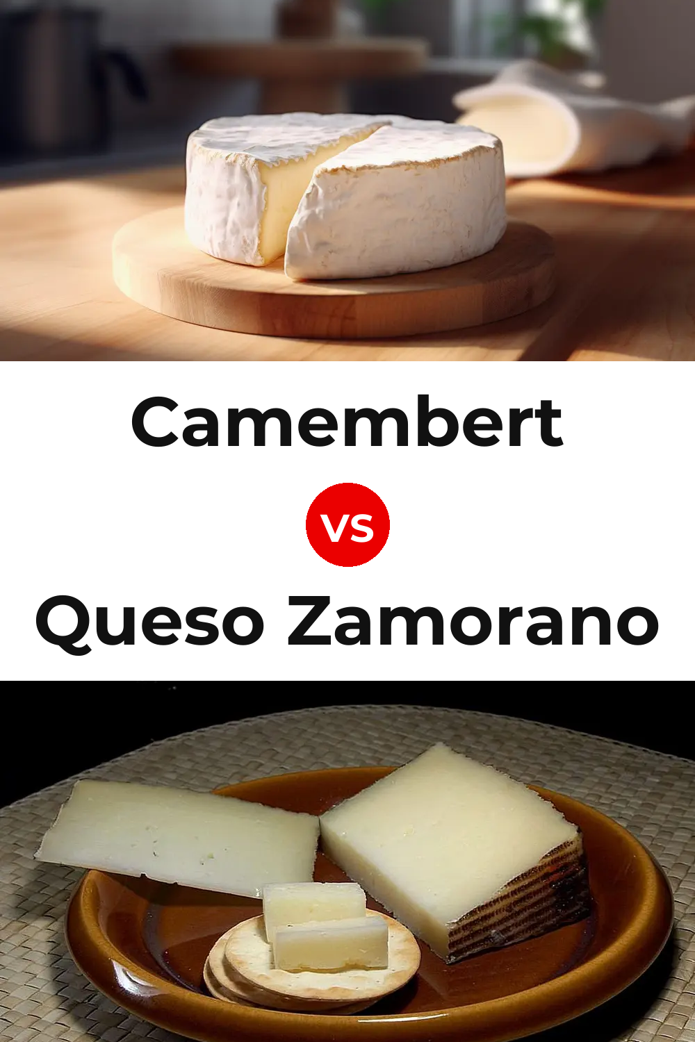 Camembert Cheese vs Queso Zamorano Pinterest comparison