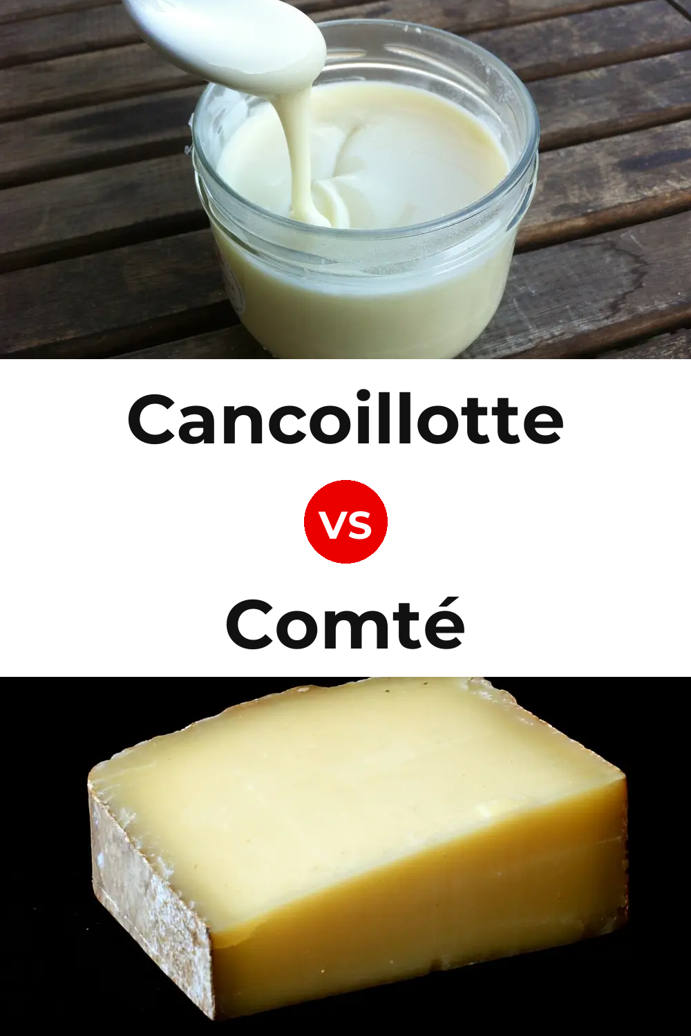 Cancoillotte Cheese vs Comté Cheese Pinterest comparison