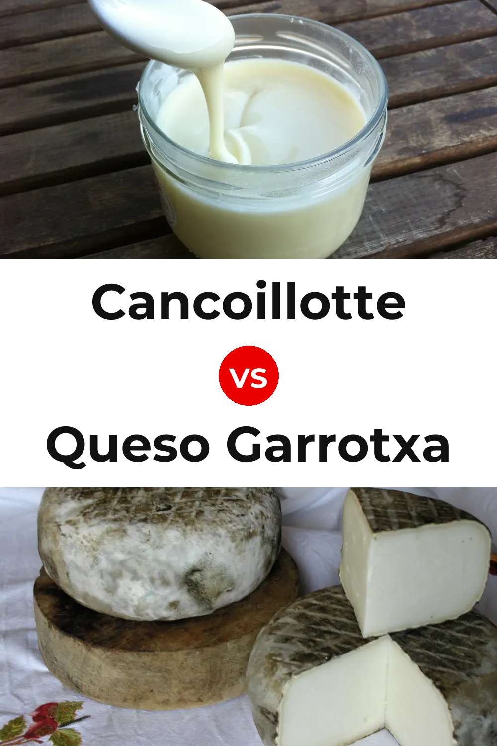 Cancoillotte Cheese vs Queso Garrotxa Pinterest comparison