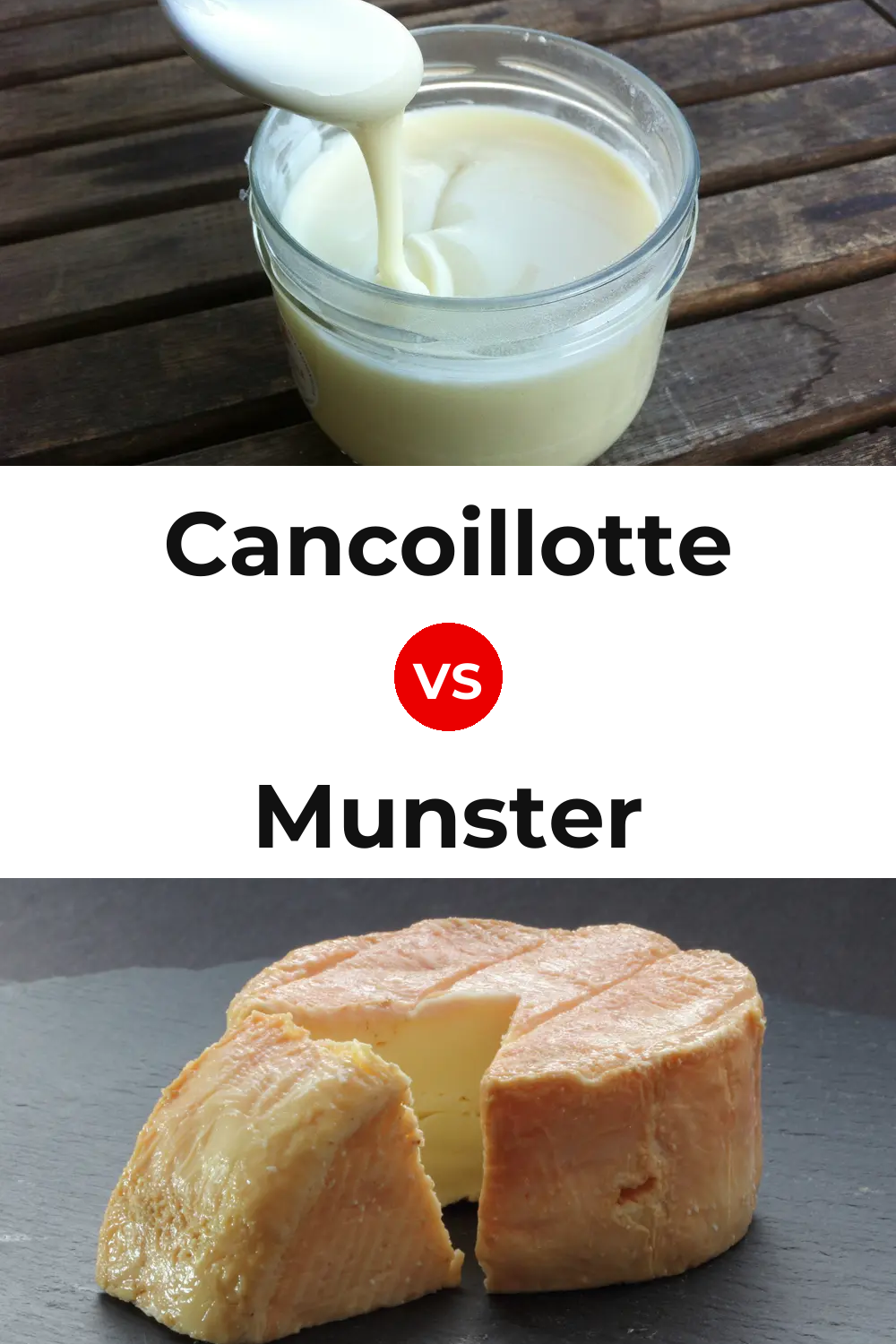 Cancoillotte Cheese vs Munster Cheese Pinterest comparison