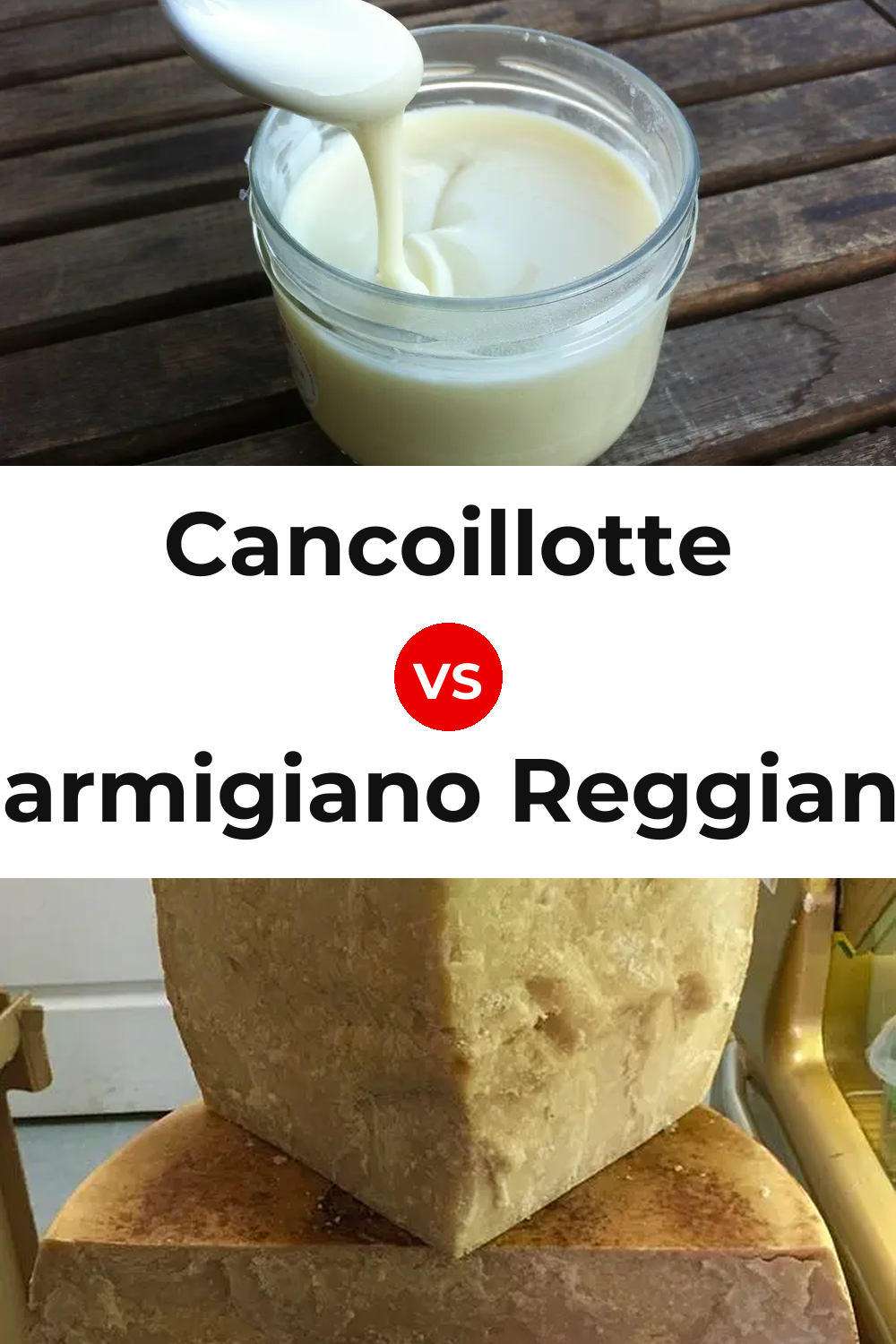 Cancoillotte Cheese vs Parmigiano Reggiano Cheese Pinterest comparison