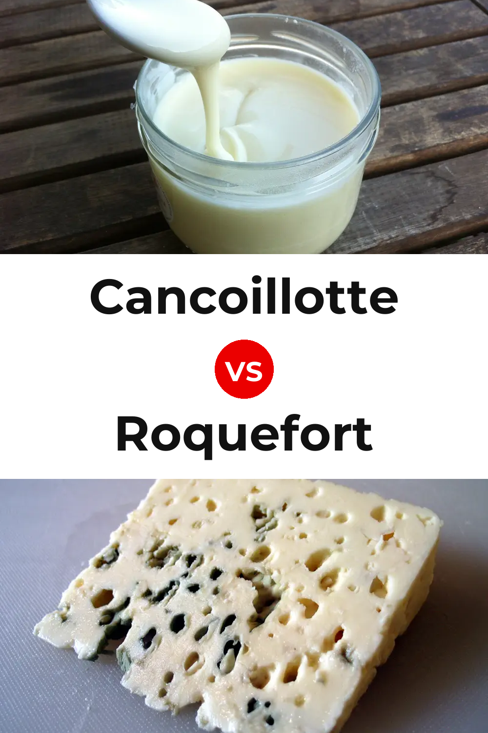 Cancoillotte Cheese vs Roquefort Cheese Pinterest comparison