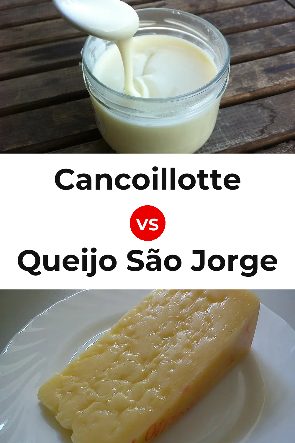 Cancoillotte Cheese vs Queijo São Jorge Pinterest comparison