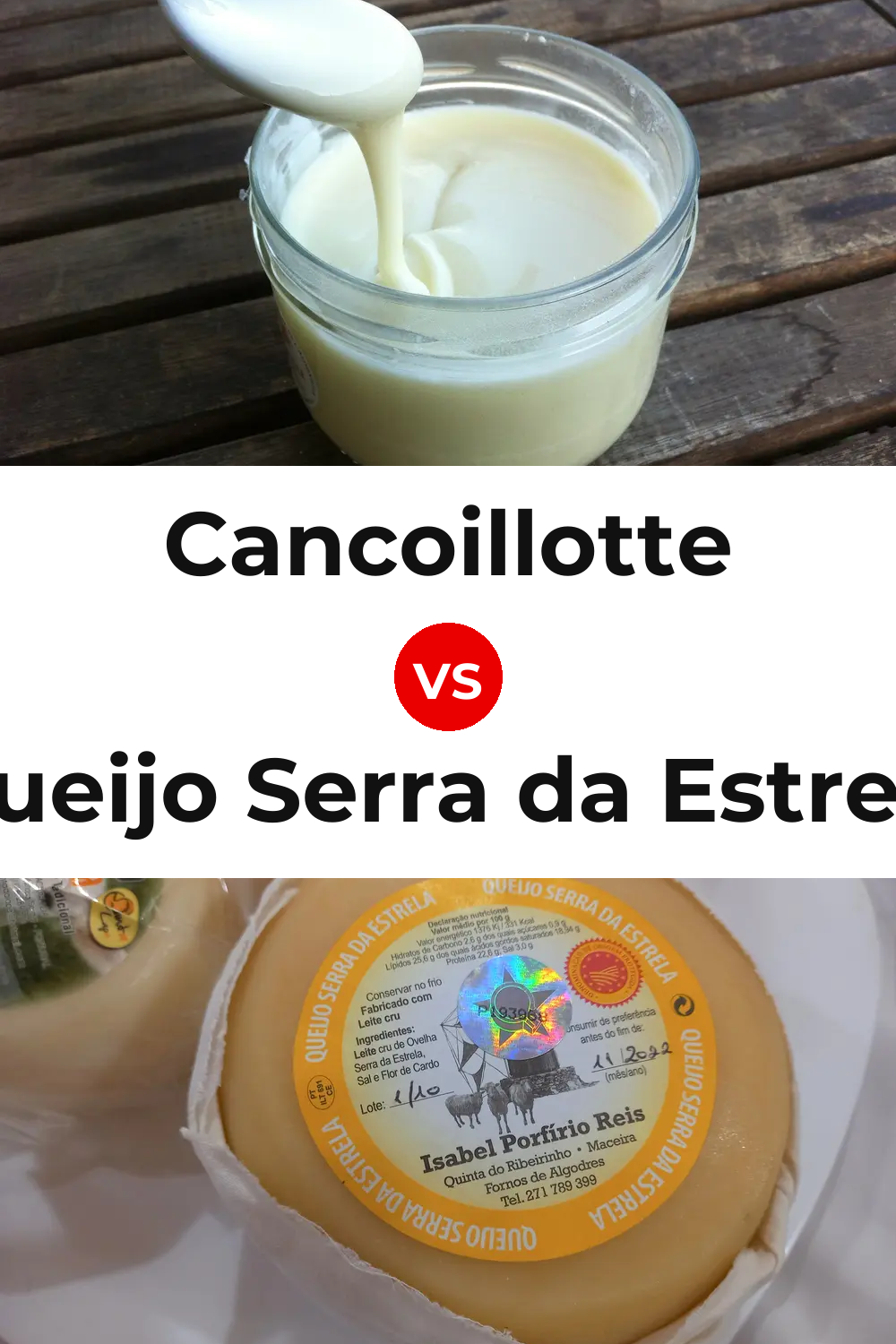 Cancoillotte Cheese vs Queijo Serra da Estrela Pinterest comparison