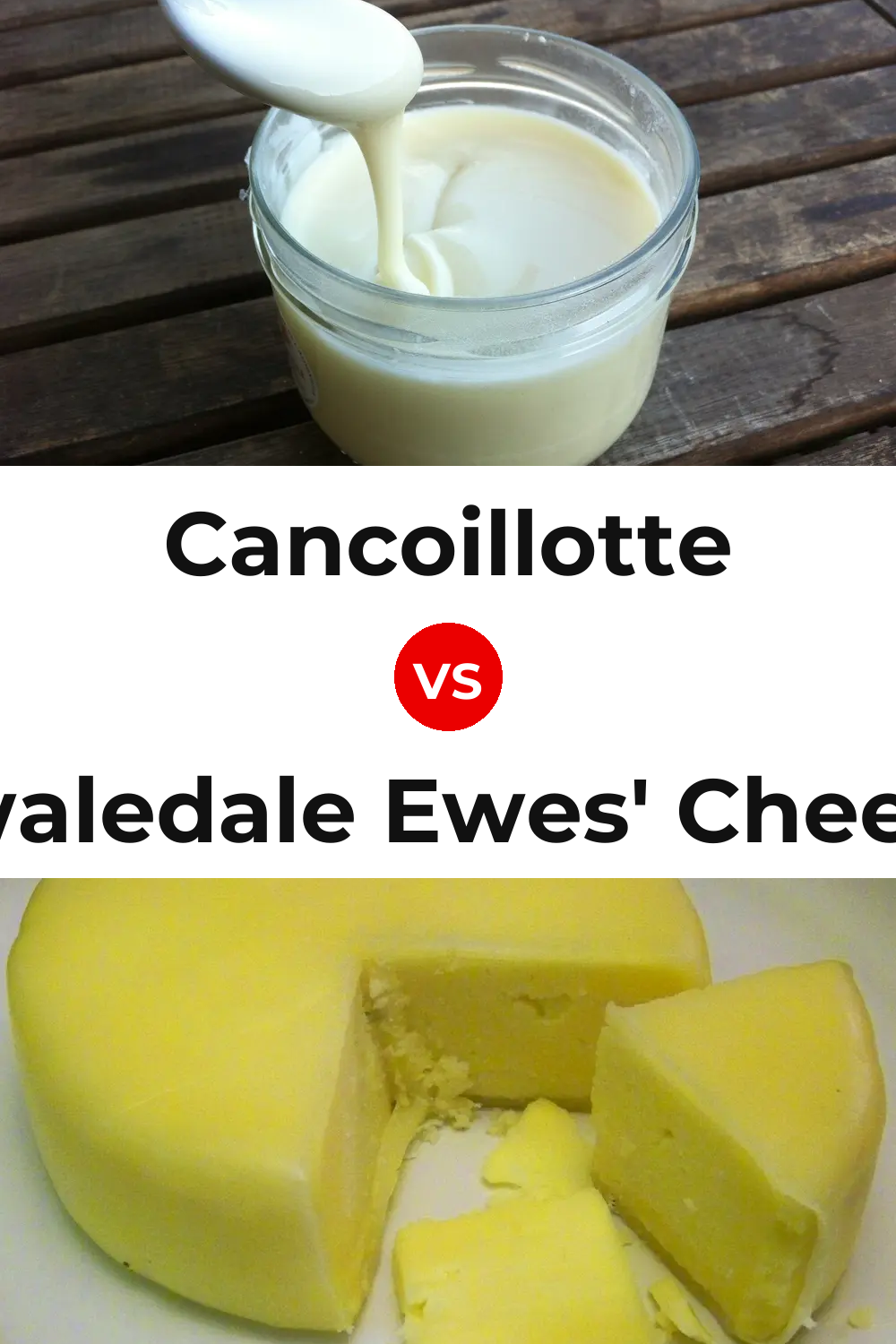 Cancoillotte Cheese vs Swaledale Ewes' Cheese Pinterest comparison