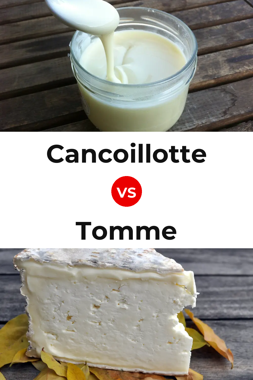 Cancoillotte Cheese vs Tomme Cheese Pinterest comparison