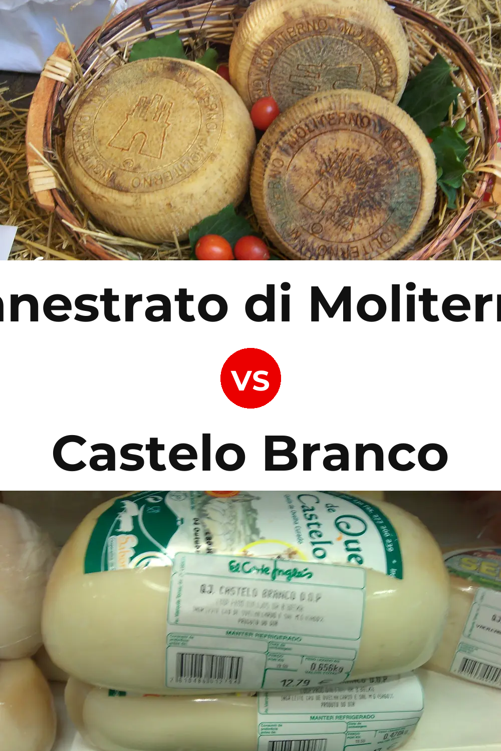 Canestrato di Moliterno Cheese vs Castelo Branco Cheese Pinterest comparison