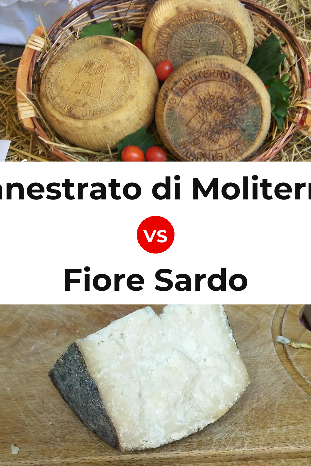 Canestrato di Moliterno Cheese vs Fiore Sardo Cheese Pinterest comparison