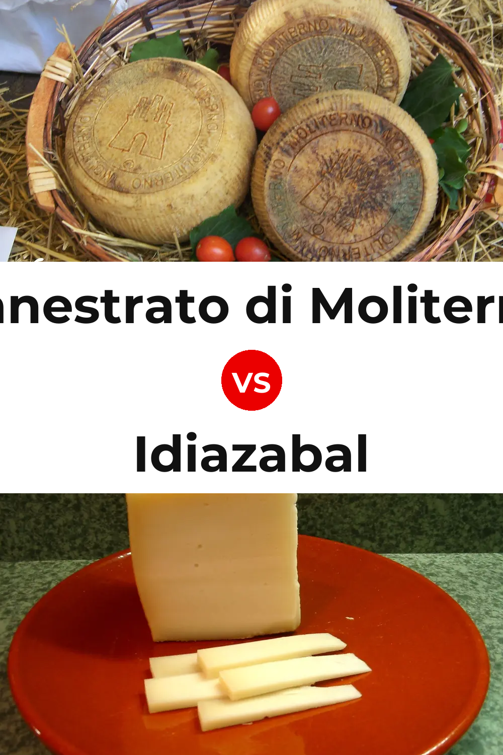 Canestrato di Moliterno Cheese vs Idiazabal Cheese Pinterest comparison