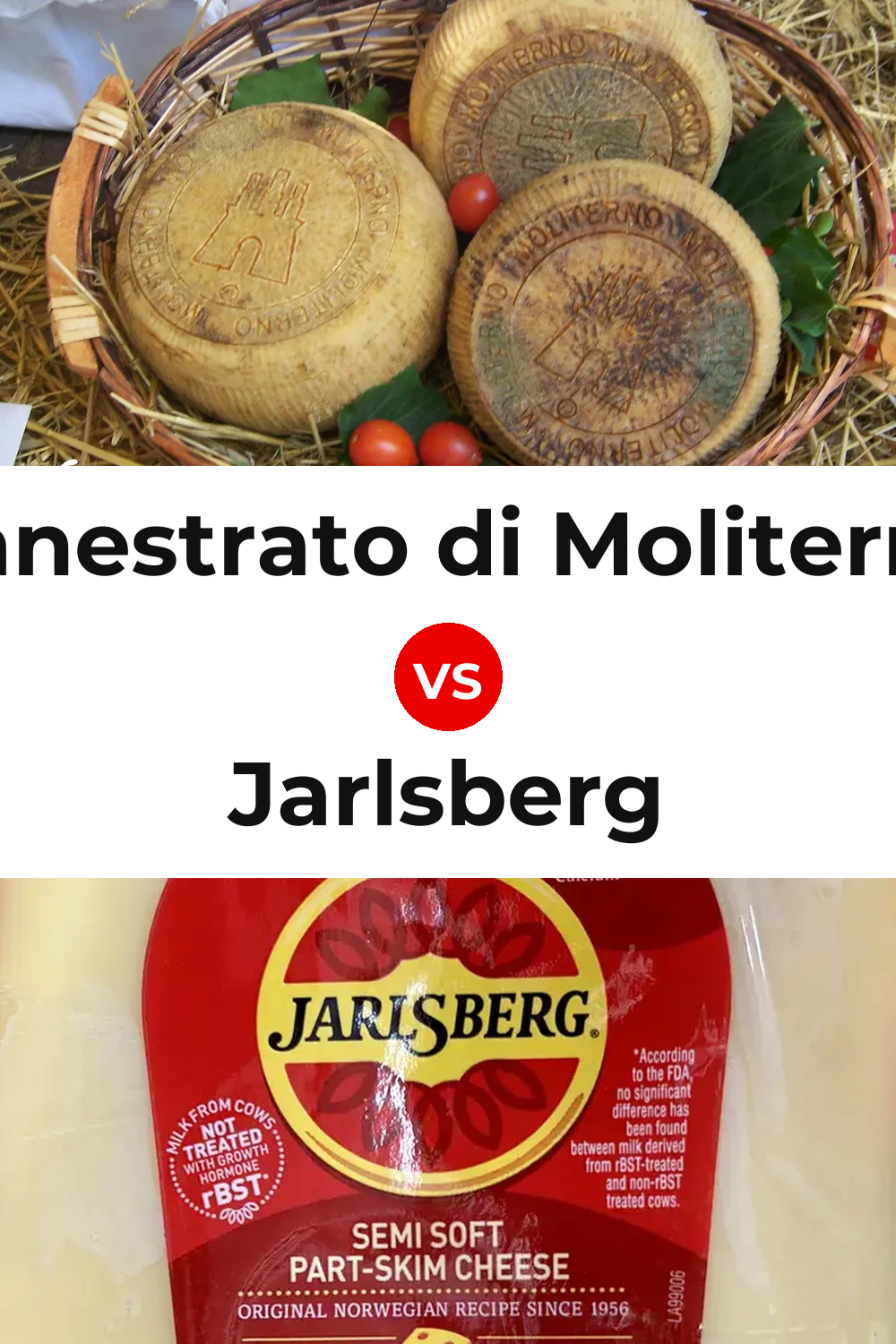 Canestrato di Moliterno Cheese vs Jarlsberg Cheese Pinterest comparison