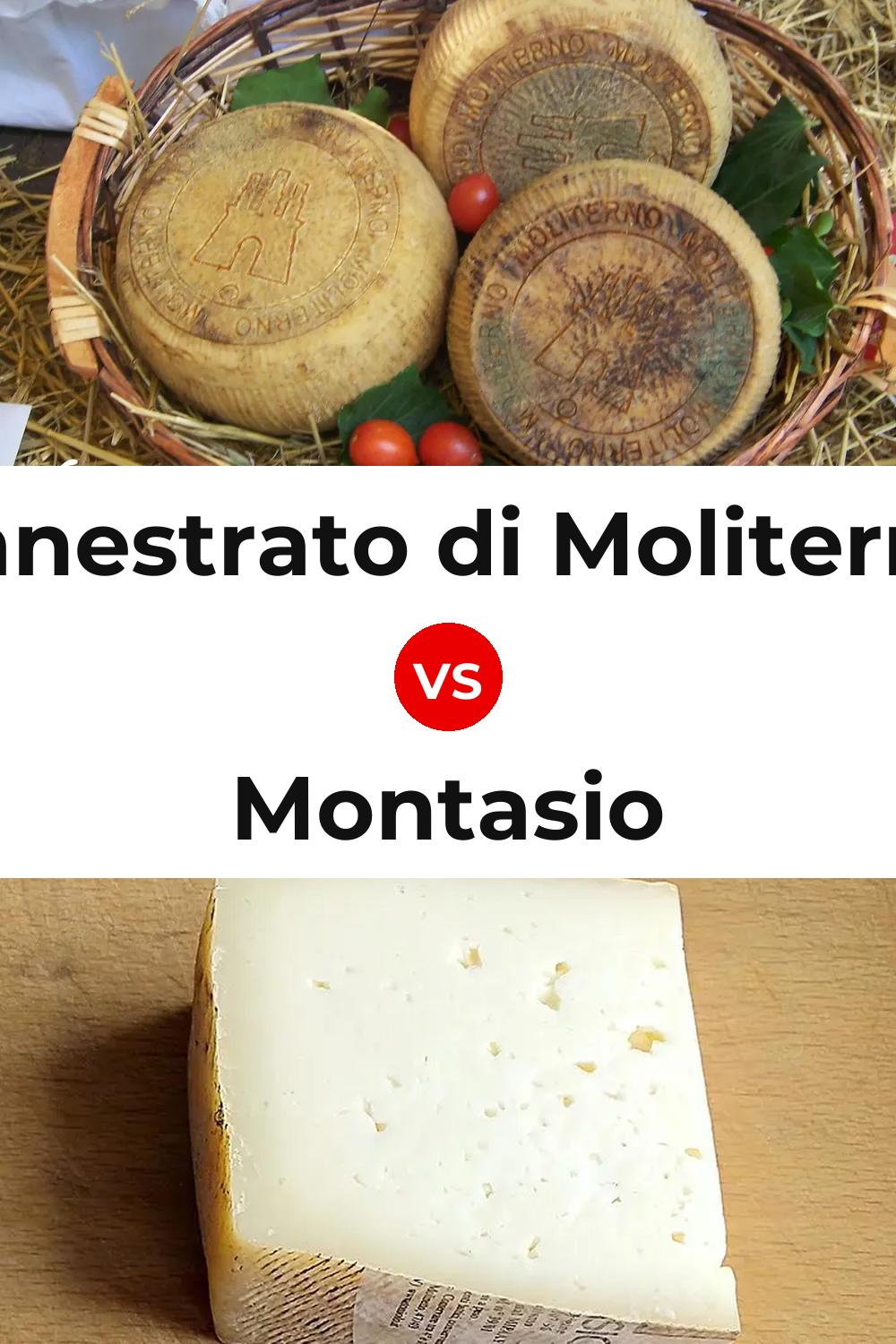 Canestrato di Moliterno Cheese vs Montasio Cheese Pinterest comparison