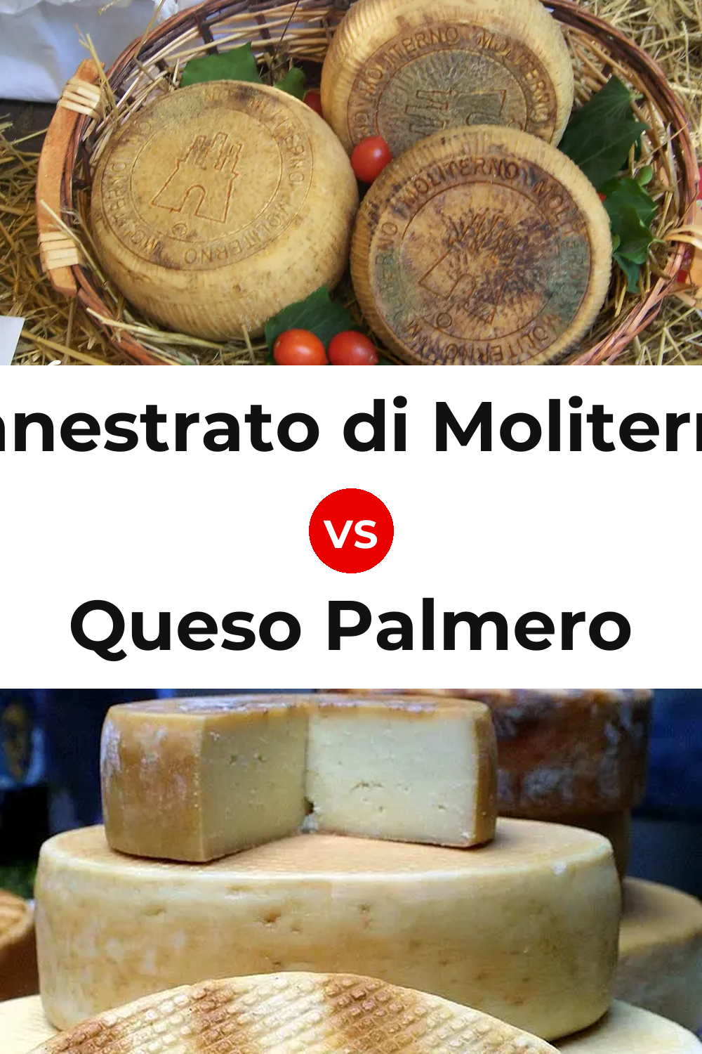 Canestrato di Moliterno Cheese vs Queso Palmero Pinterest comparison