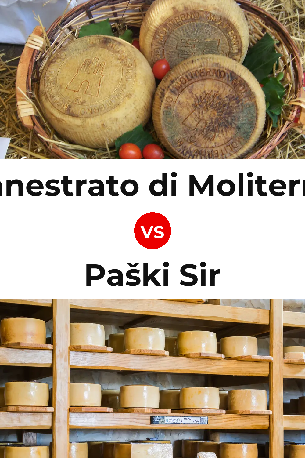 Canestrato di Moliterno Cheese vs Paški Sir Cheese Pinterest comparison