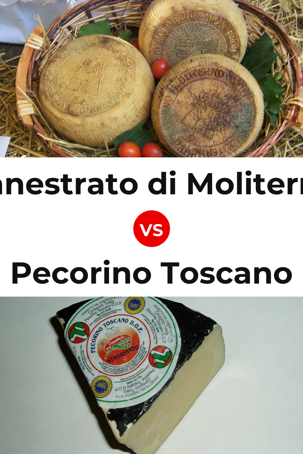 Canestrato di Moliterno Cheese vs Pecorino Toscano Cheese Pinterest comparison