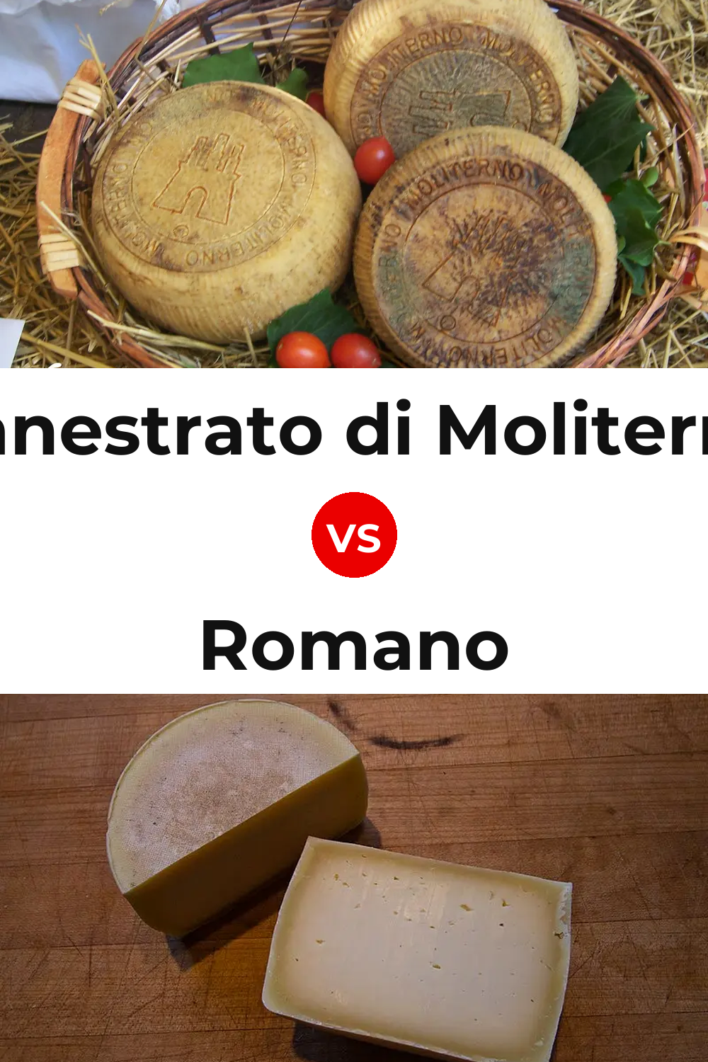 Canestrato di Moliterno Cheese vs Romano Cheese Pinterest comparison