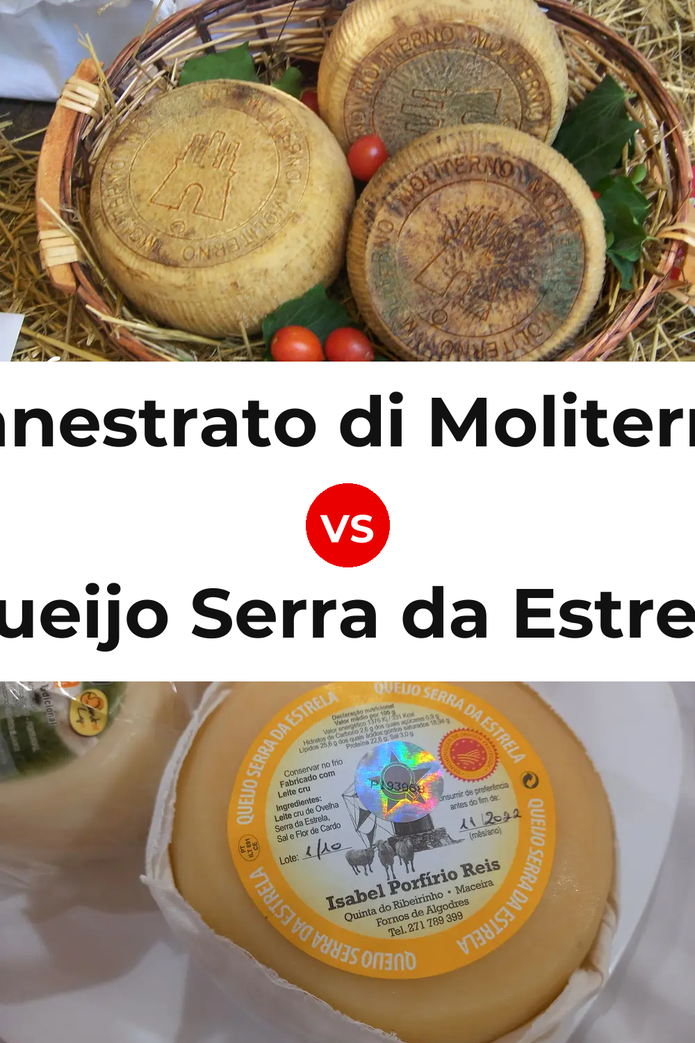 Canestrato di Moliterno Cheese vs Queijo Serra da Estrela Pinterest comparison