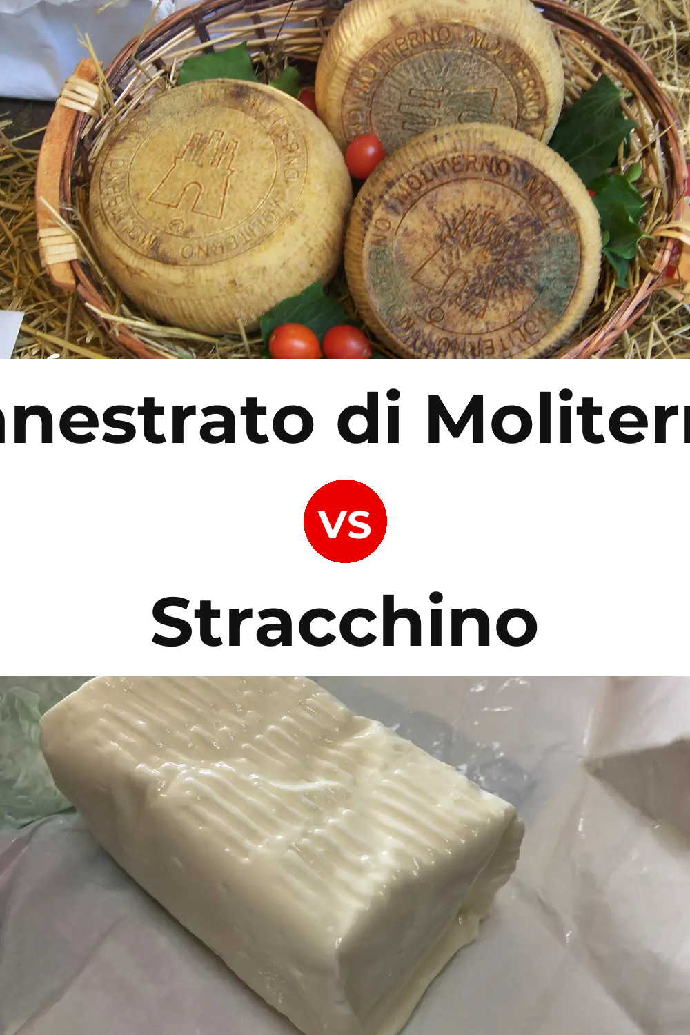 Canestrato di Moliterno Cheese vs Stracchino Cheese Pinterest comparison