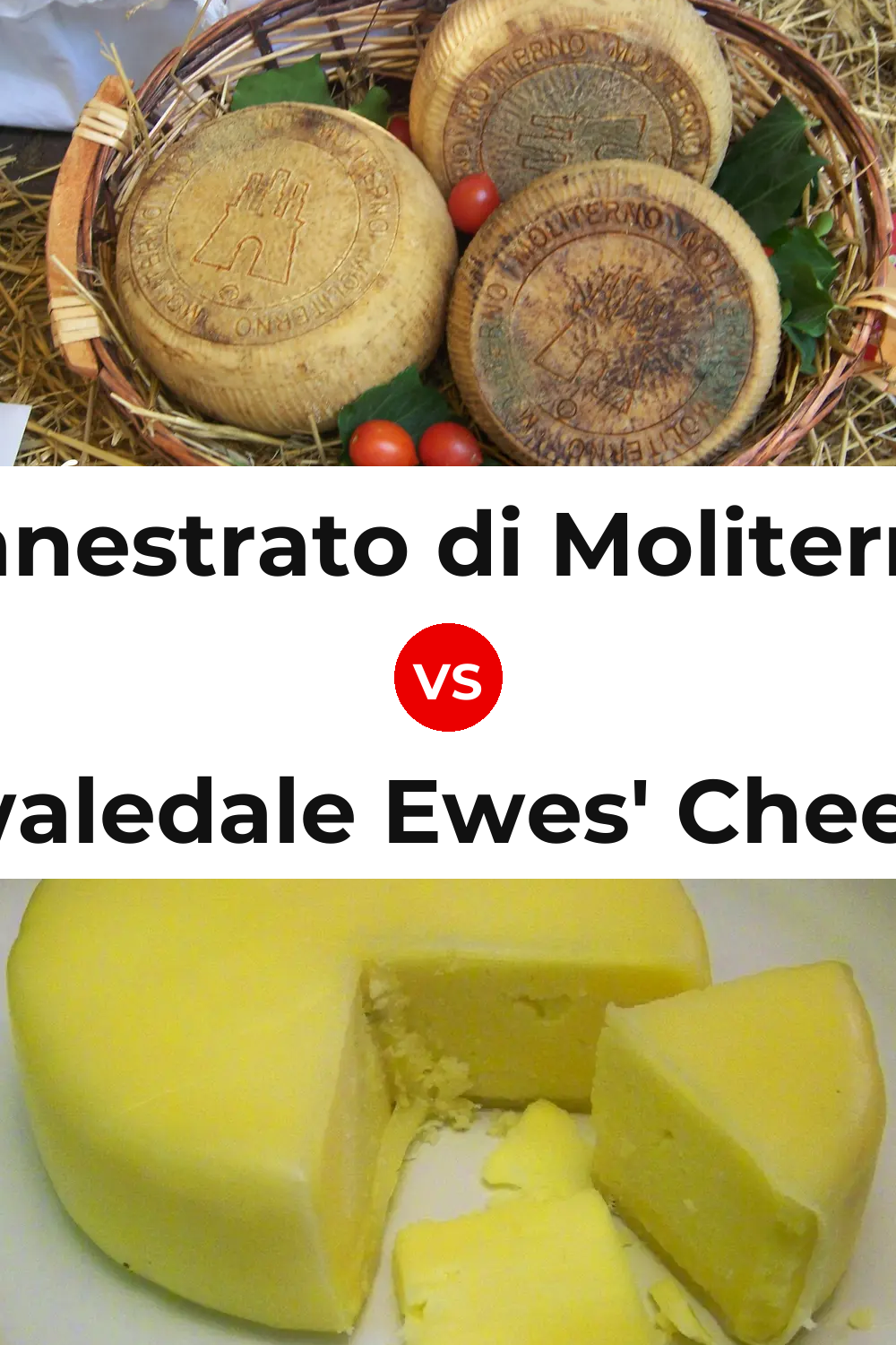 Canestrato di Moliterno Cheese vs Swaledale Ewes' Cheese Pinterest comparison