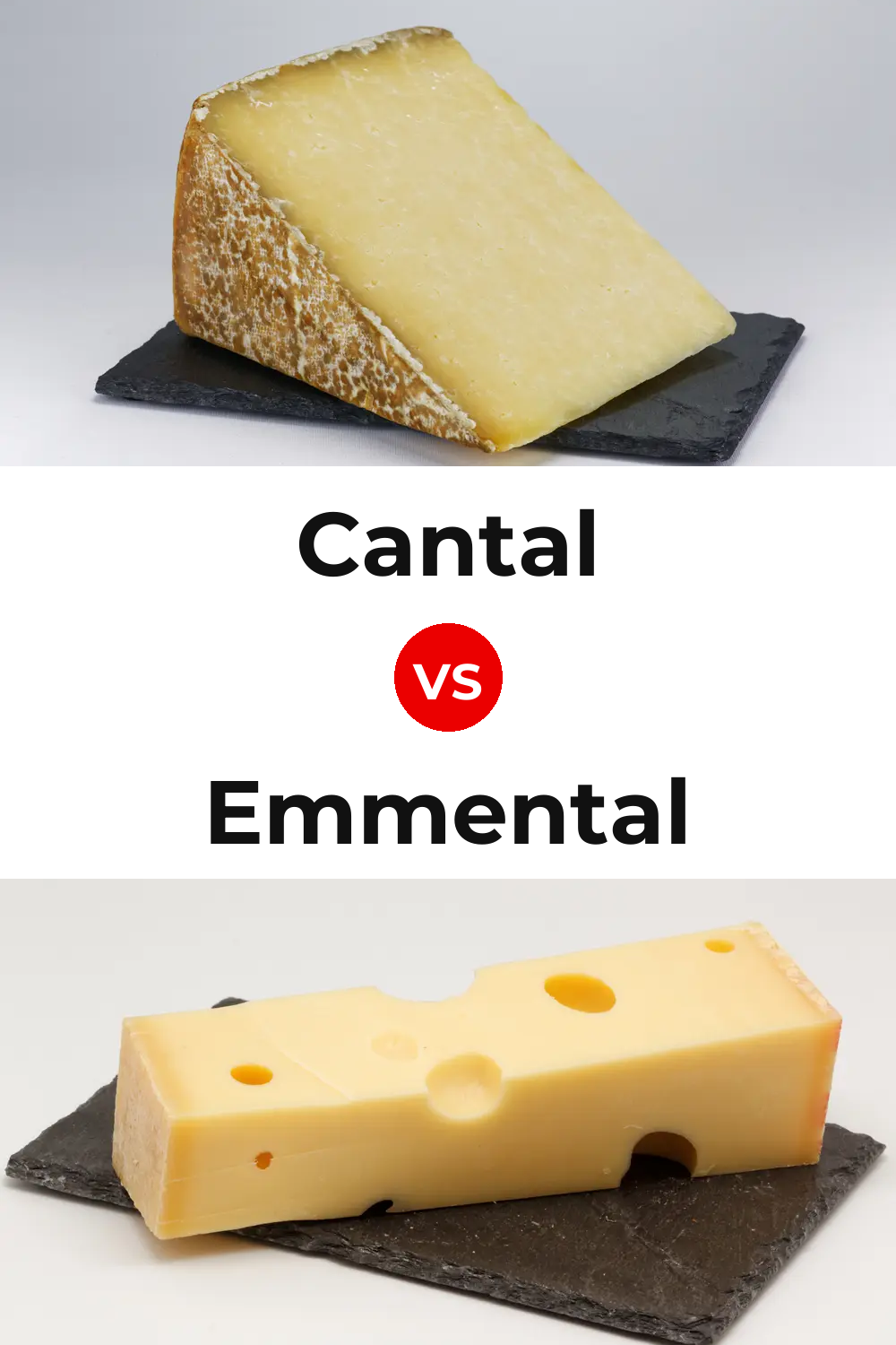 Cantal Cheese vs Emmental Cheese Pinterest comparison