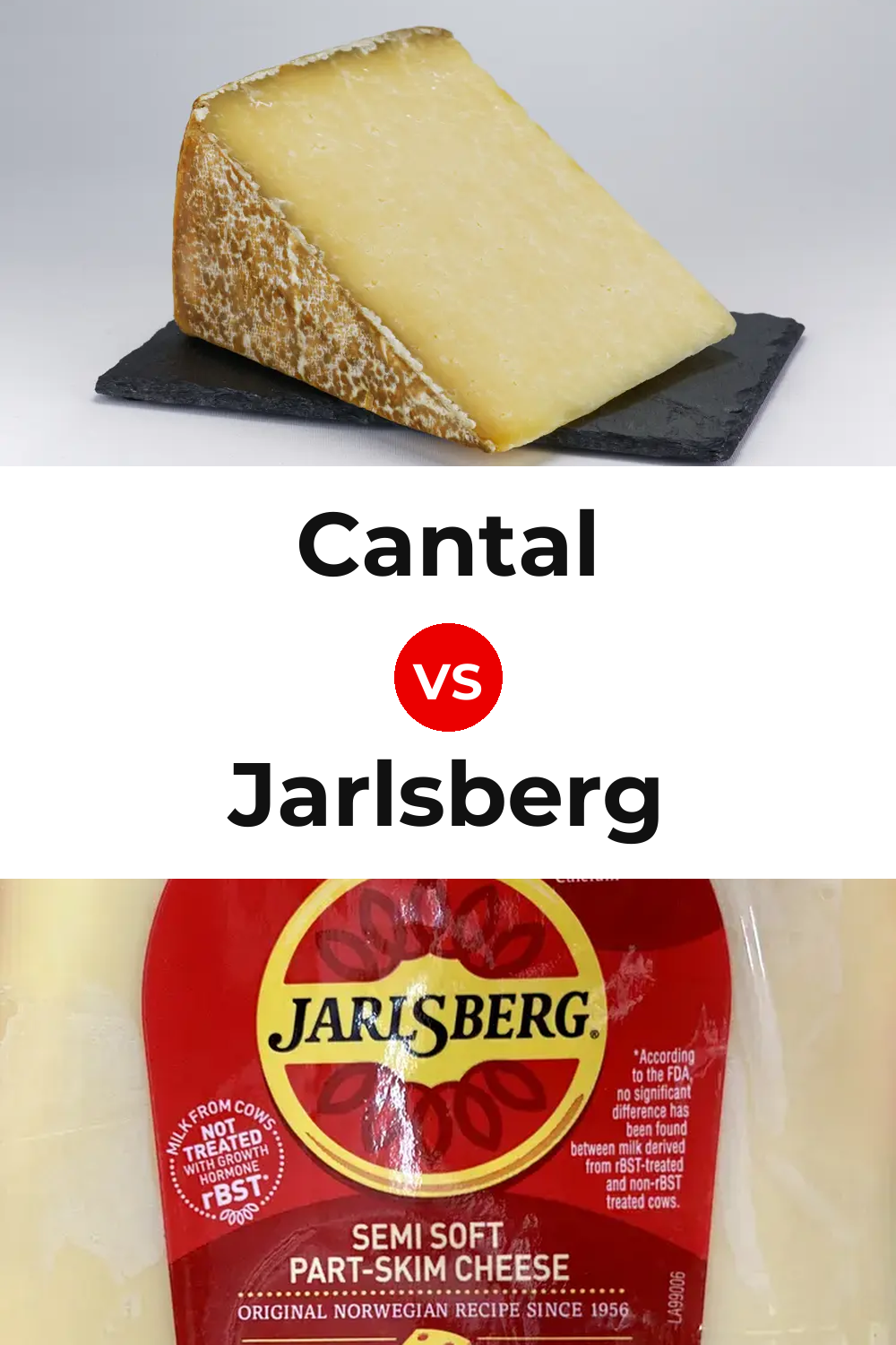 Cantal Cheese vs Jarlsberg Cheese Pinterest comparison