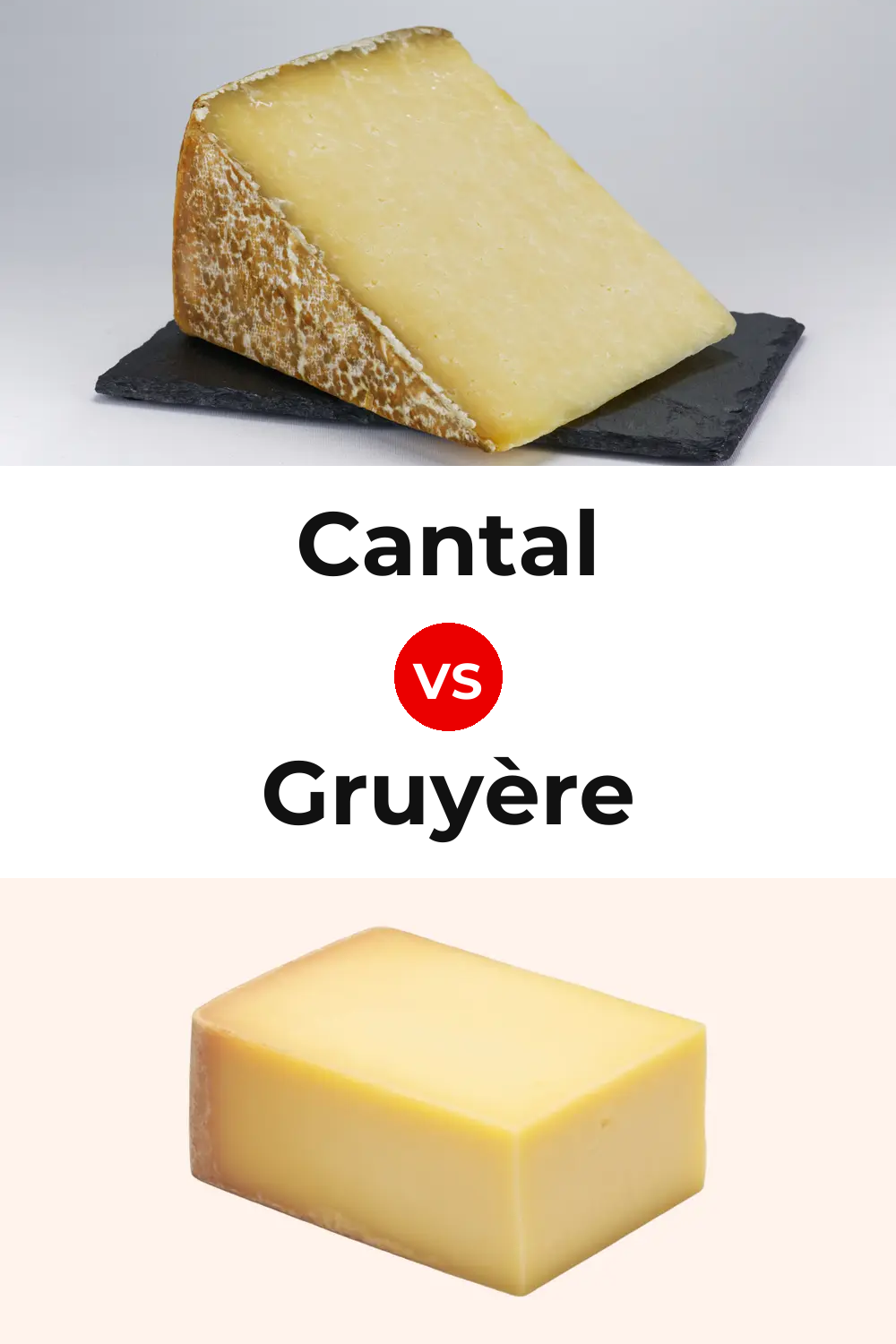 Cantal Cheese vs Gruyère Cheese Pinterest comparison