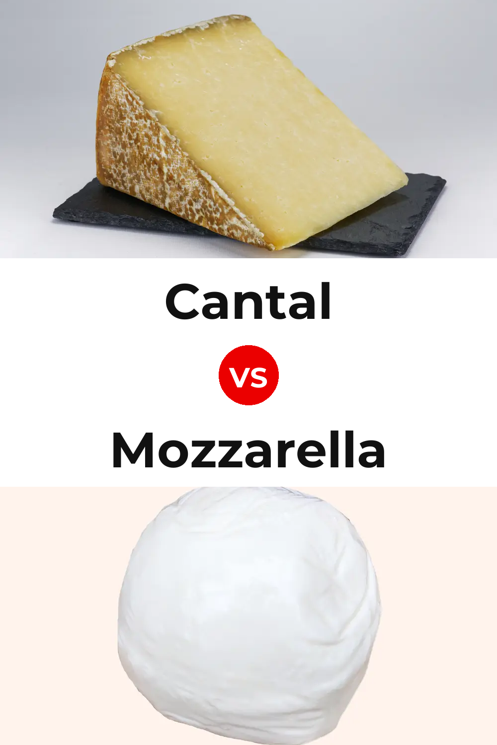 Cantal Cheese vs Mozzarella Cheese Pinterest comparison
