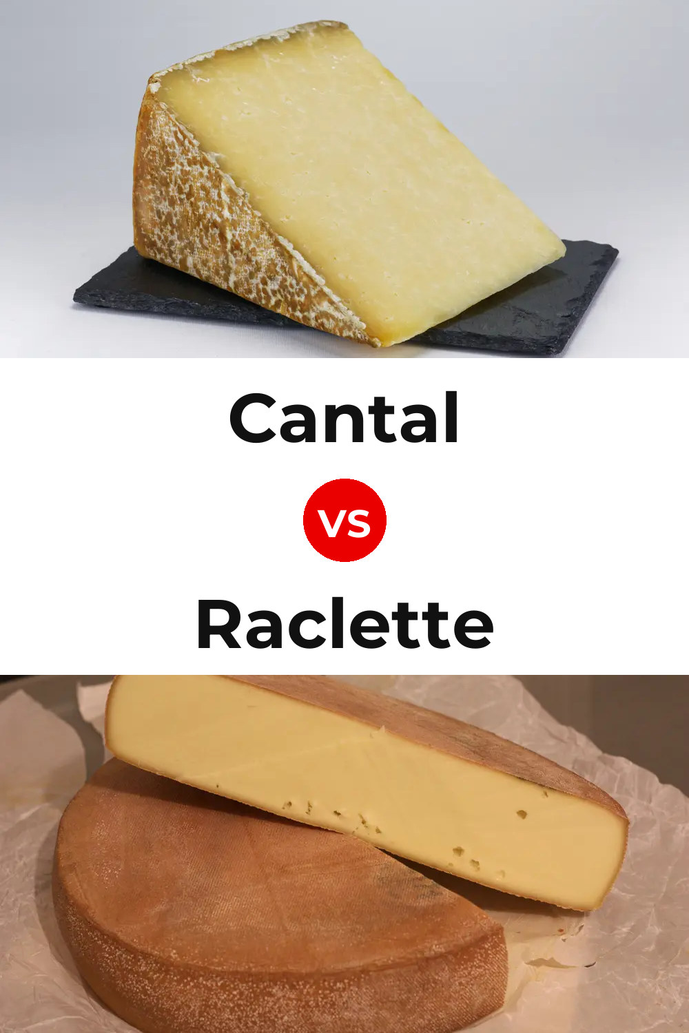 Cantal Cheese vs Raclette Cheese Pinterest comparison