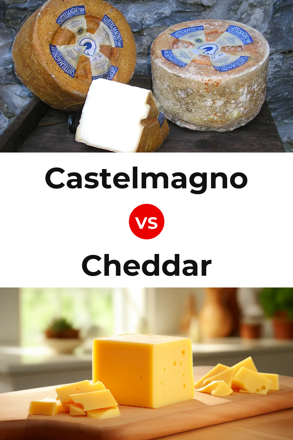 Castelmagno Cheese vs Cheddar Cheese Pinterest comparison
