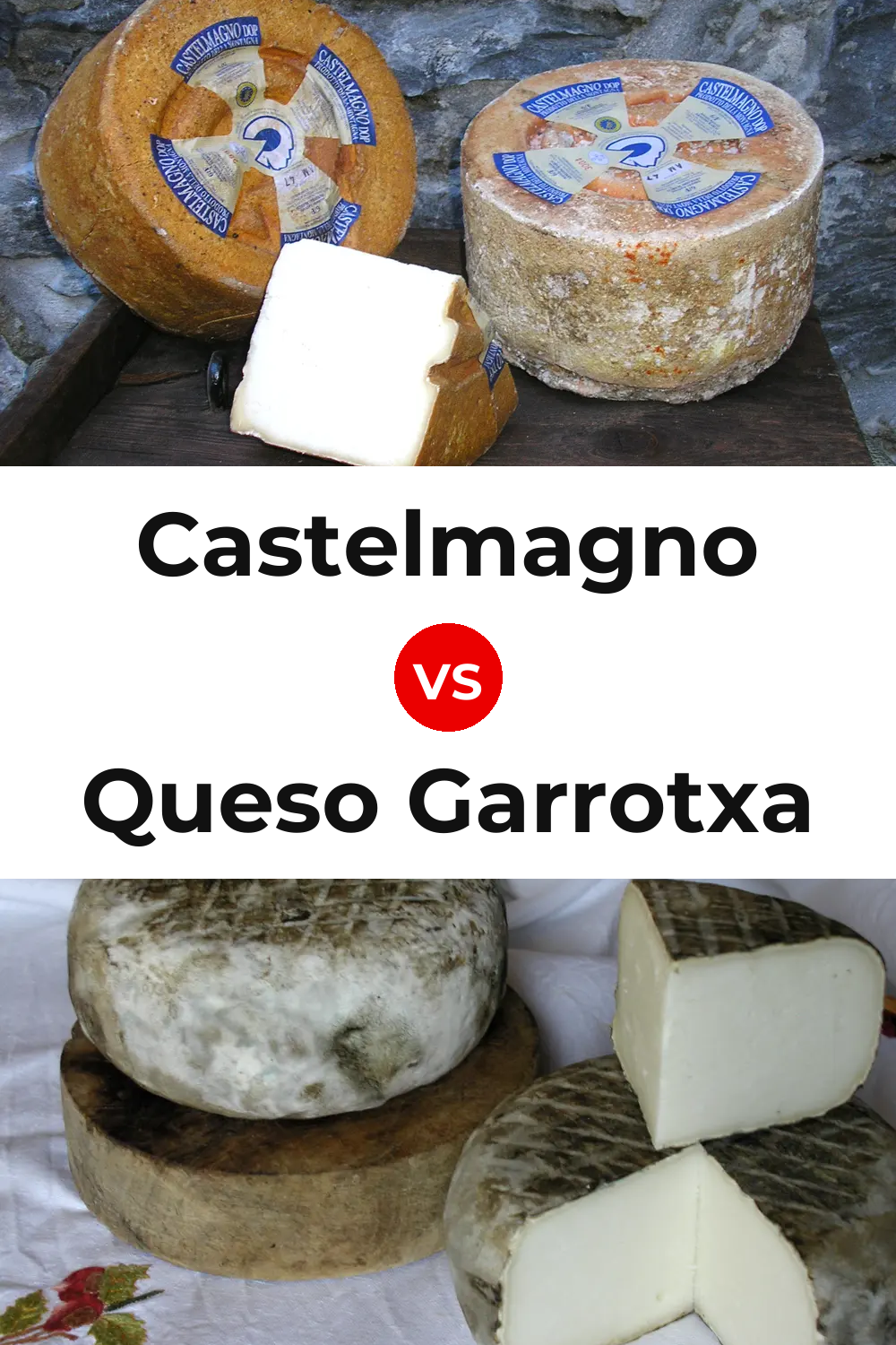 Castelmagno Cheese vs Queso Garrotxa Pinterest comparison