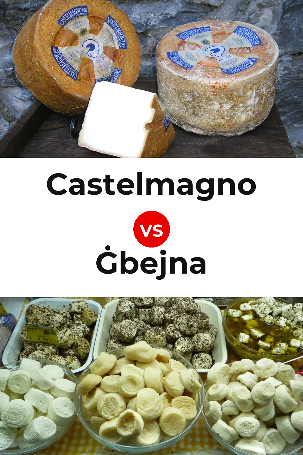 Castelmagno Cheese vs Ġbejna Cheese Pinterest comparison