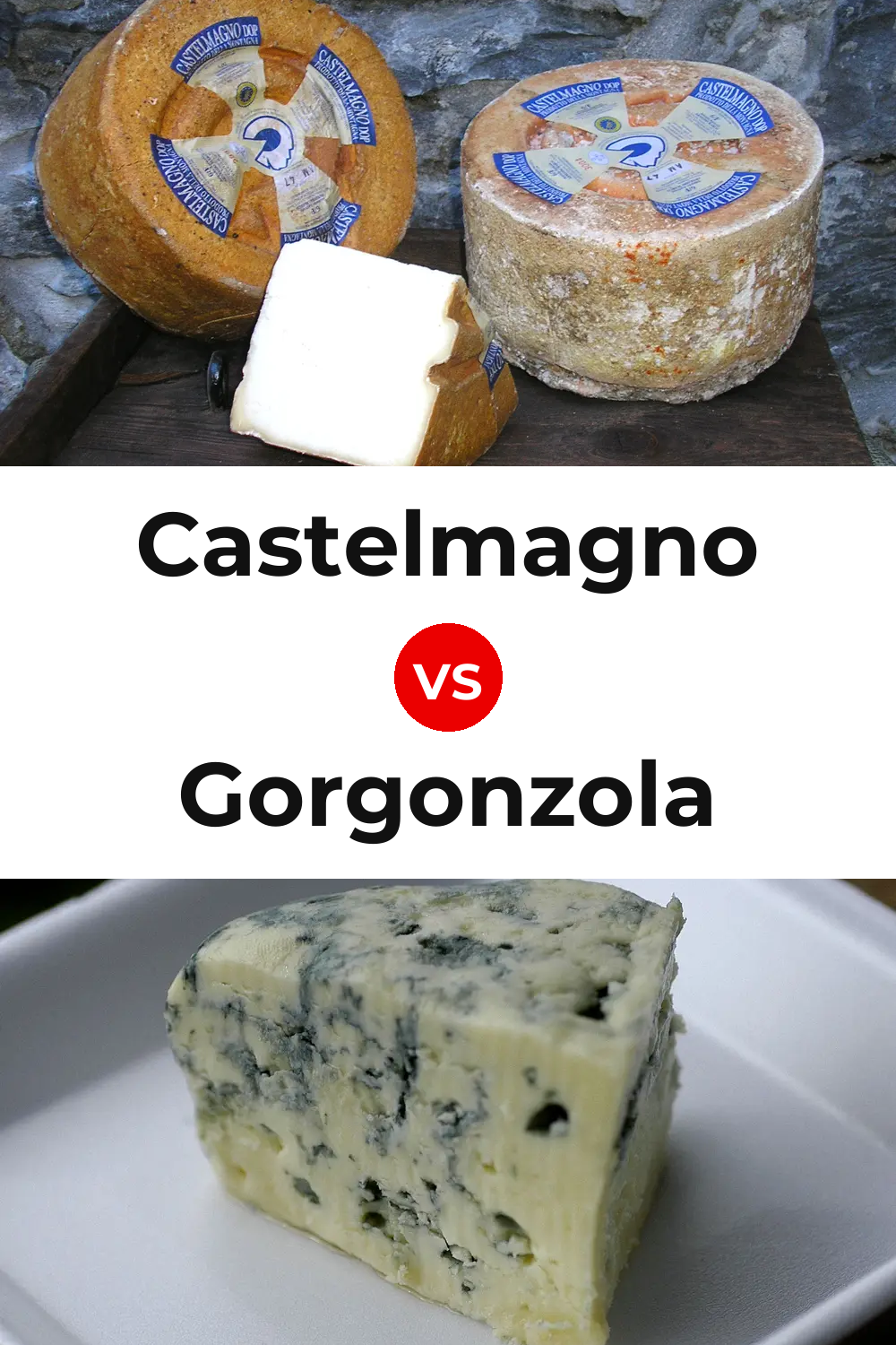 Castelmagno Cheese vs Gorgonzola Cheese Pinterest comparison
