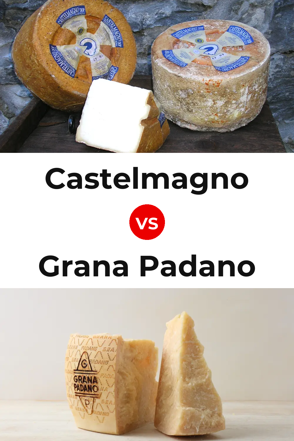 Castelmagno Cheese vs Grana Padano Cheese Pinterest comparison