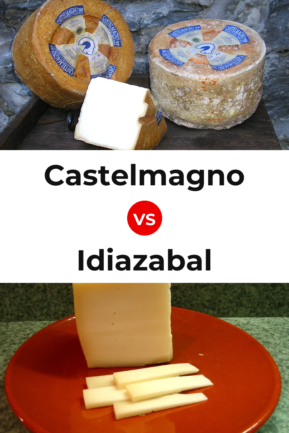 Castelmagno Cheese vs Idiazabal Cheese Pinterest comparison