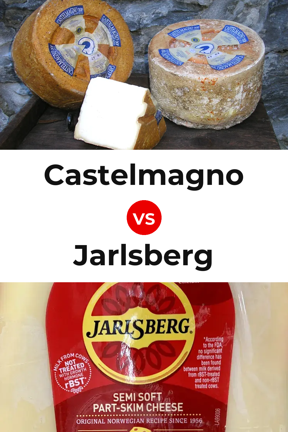 Castelmagno Cheese vs Jarlsberg Cheese Pinterest comparison