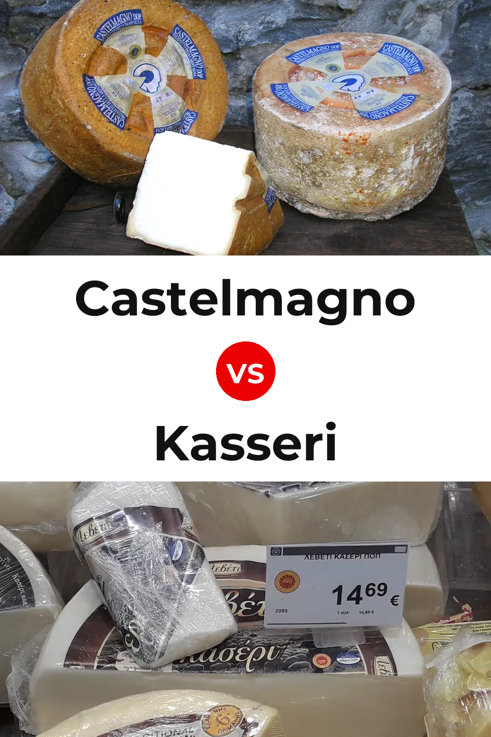 Castelmagno Cheese vs Kasseri Cheese Pinterest comparison