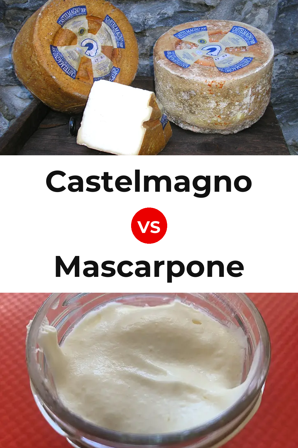 Castelmagno Cheese vs Mascarpone Cheese Pinterest comparison
