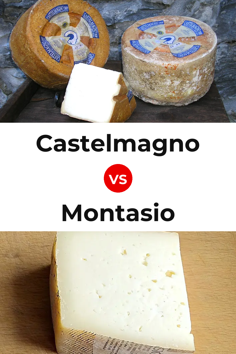 Castelmagno Cheese vs Montasio Cheese Pinterest comparison