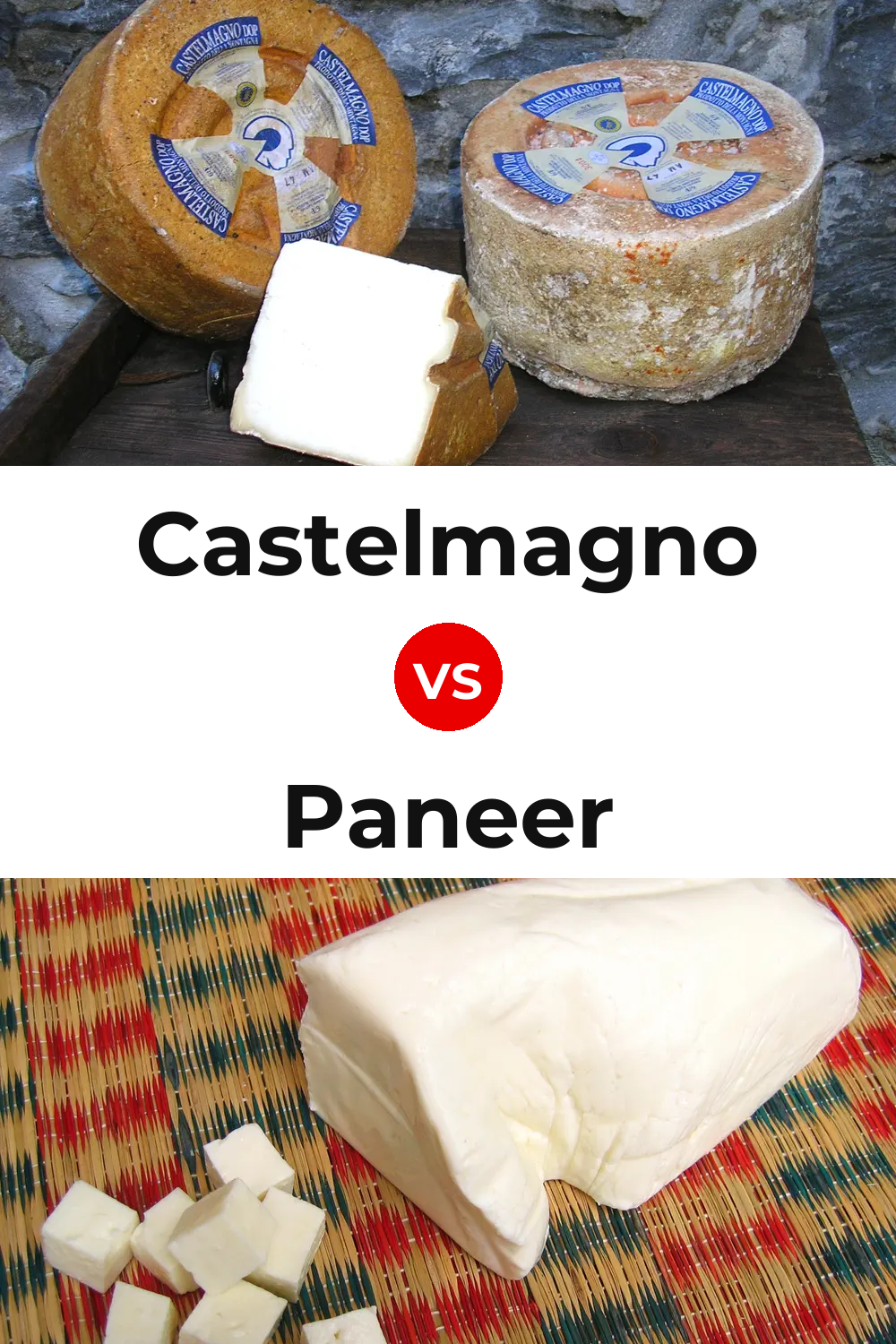 Castelmagno Cheese vs Paneer Cheese Pinterest comparison