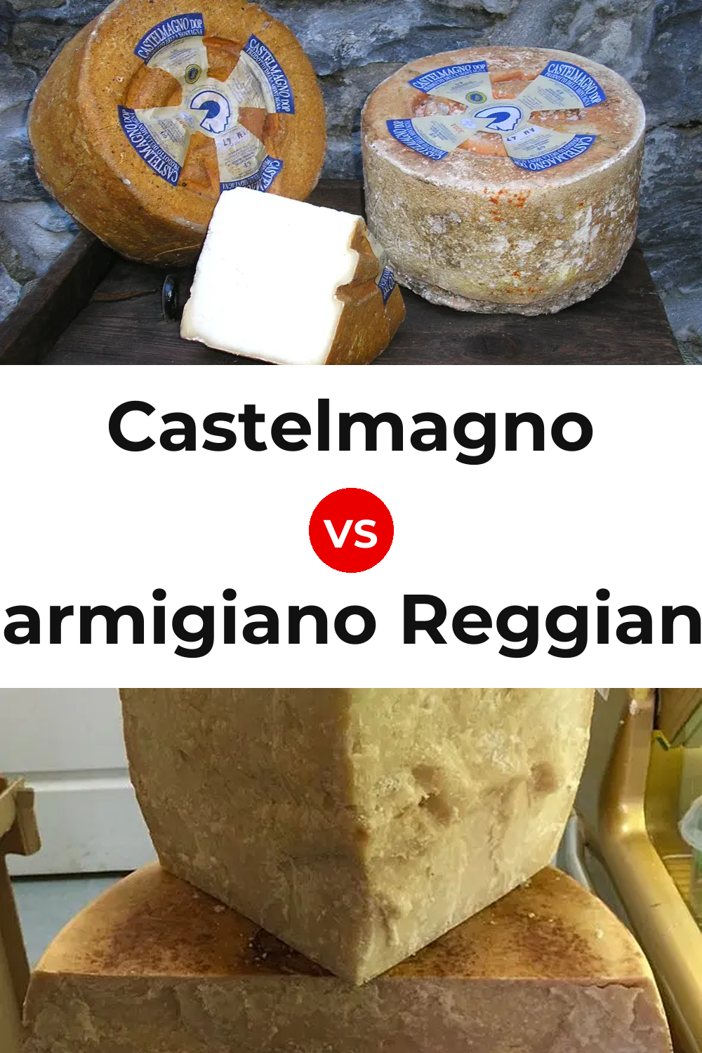 Castelmagno Cheese vs Parmigiano Reggiano Cheese Pinterest comparison