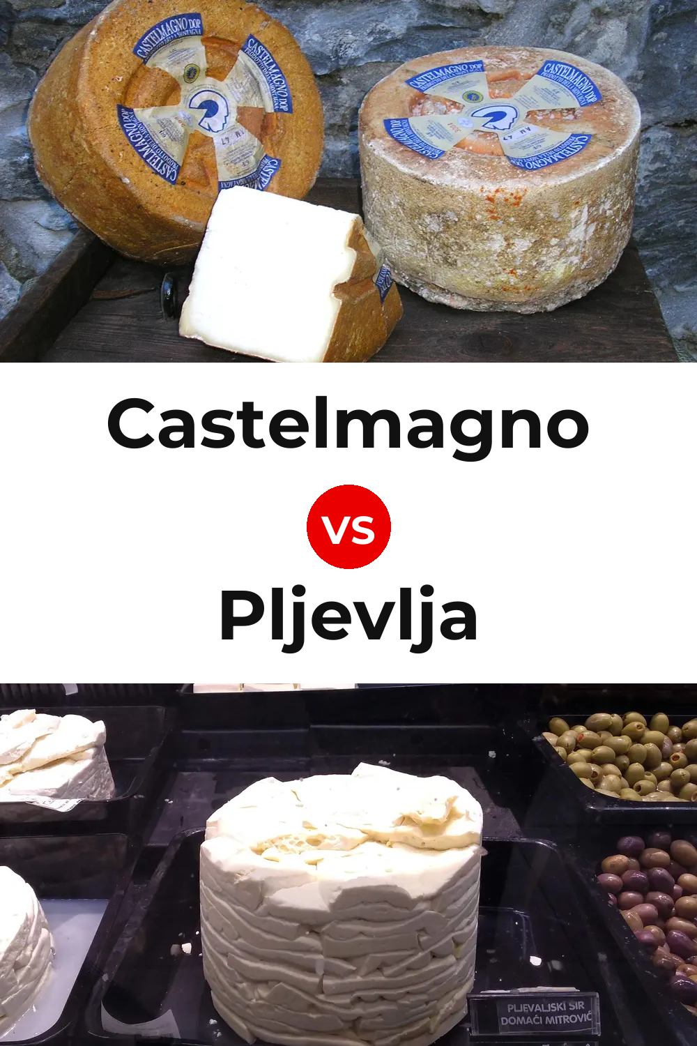 Castelmagno Cheese vs Pljevlja Cheese Pinterest comparison