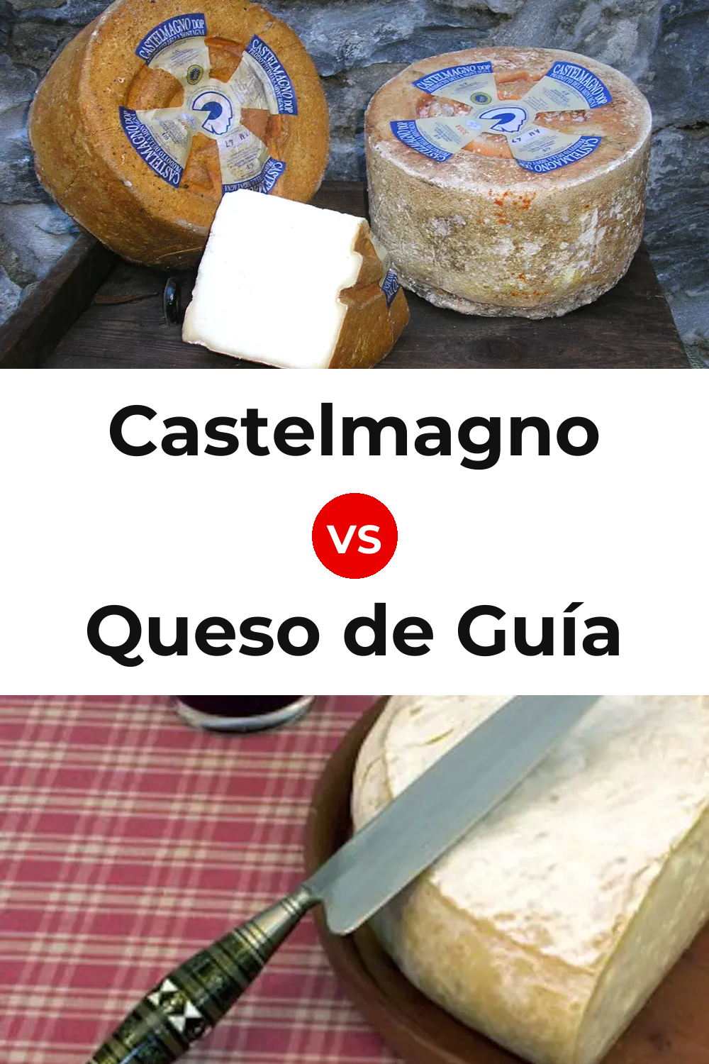 Castelmagno Cheese vs Queso de Guía Pinterest comparison