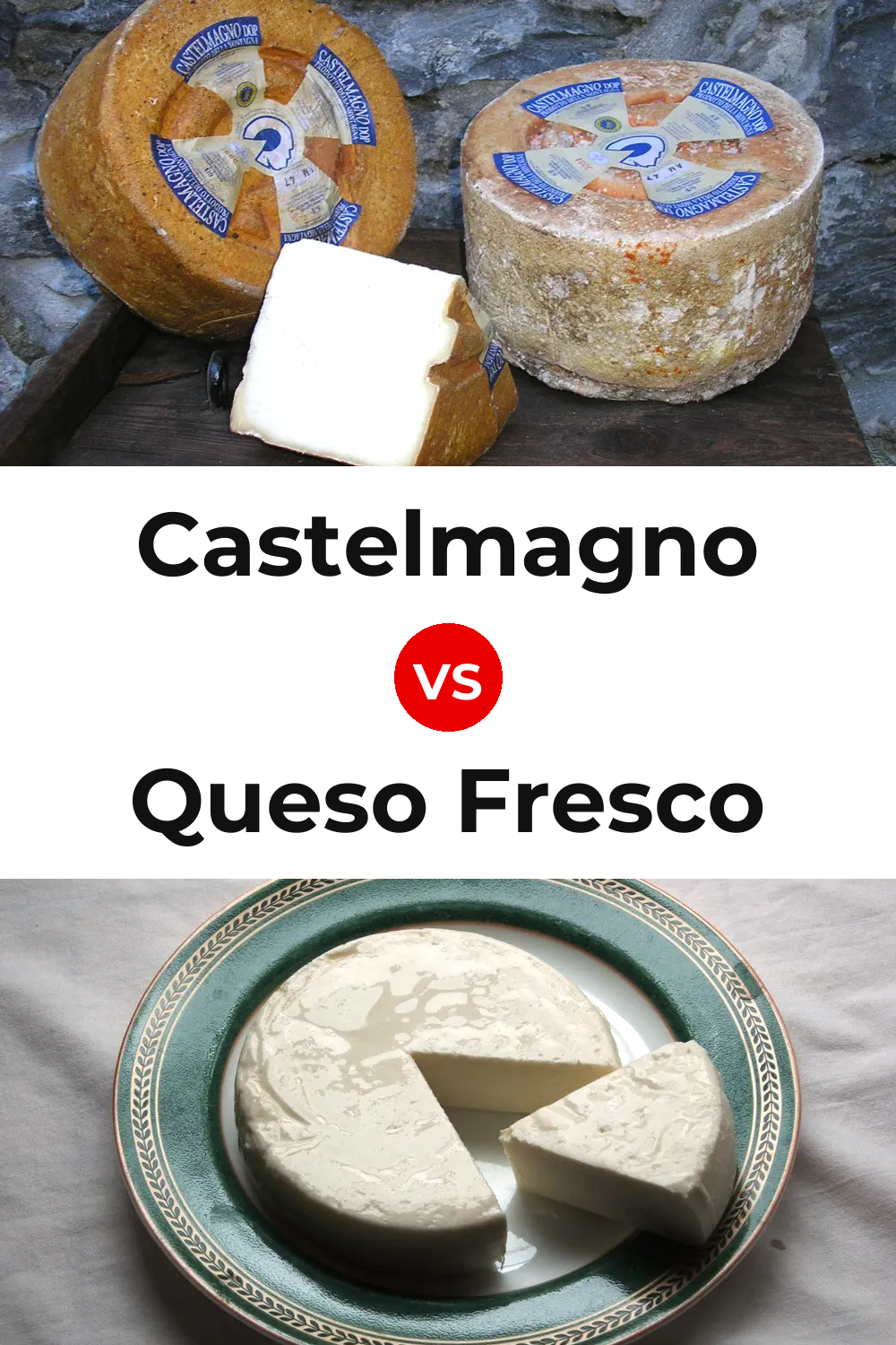 Castelmagno Cheese vs Queso Fresco Pinterest comparison