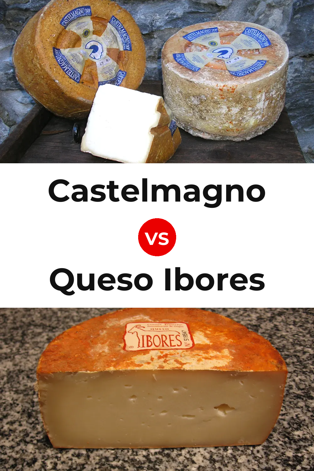 Castelmagno Cheese vs Queso Ibores Pinterest comparison