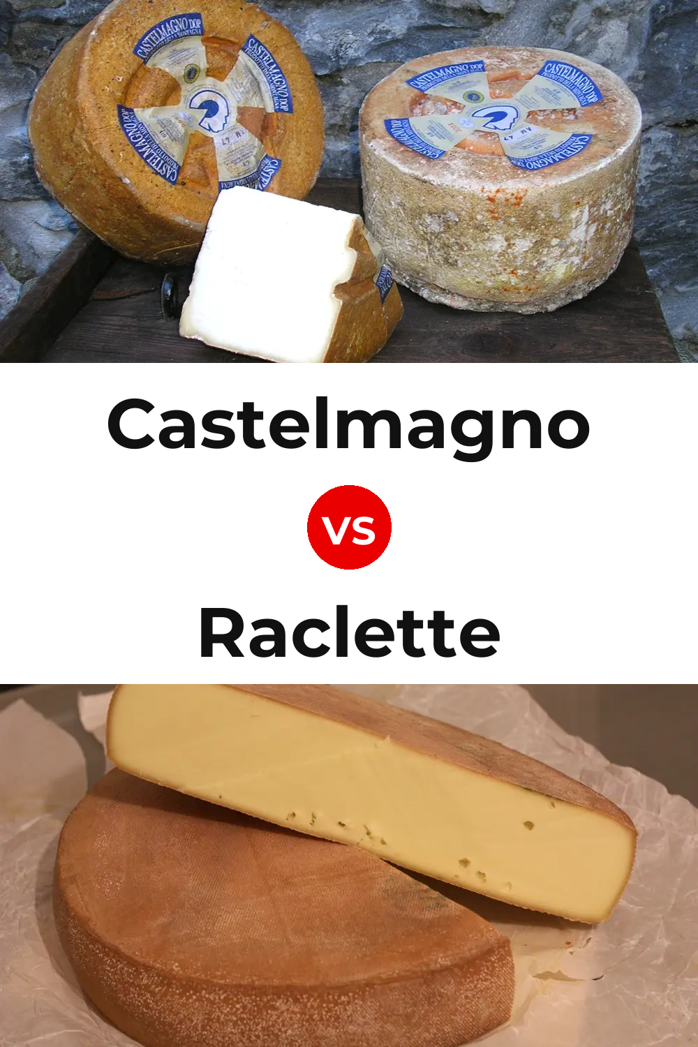 Castelmagno Cheese vs Raclette Cheese Pinterest comparison